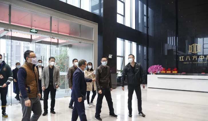 各界领导莅临红八方集团调研指导复工情况